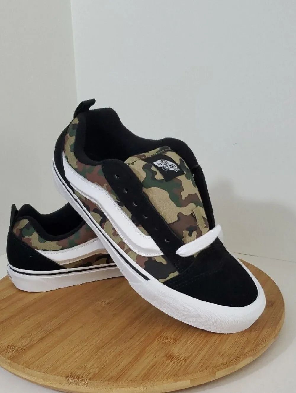 Vans Knu Skool Camo Black/Green Unisex Sneakers M 9/ W 10.5 NIB